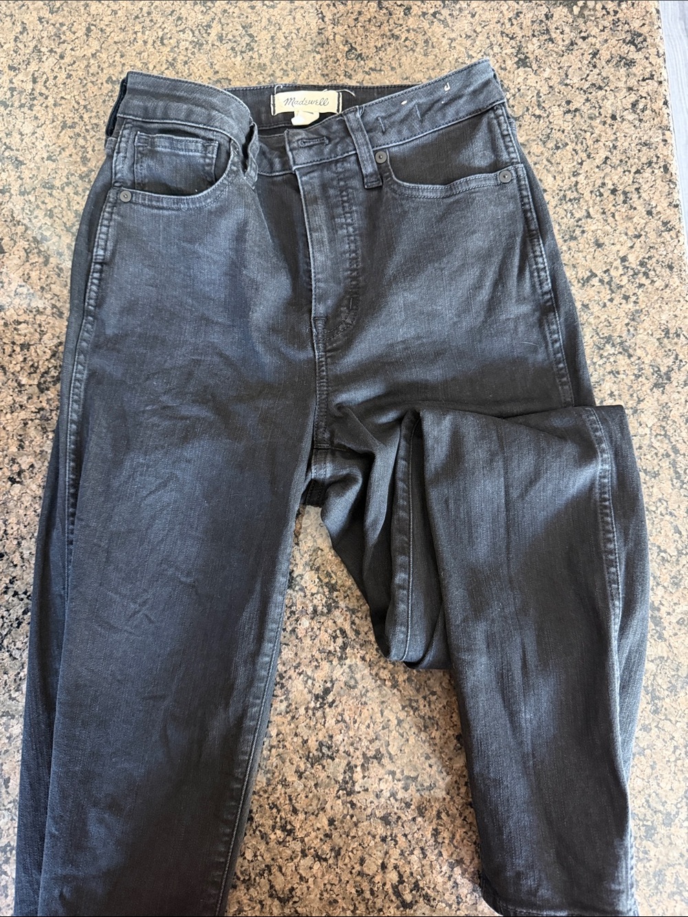 Madewell Black Straight-Leg Jeans